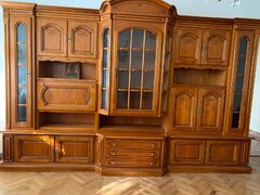 Vanzare biblioteca, canapea cu fotolii, comoda TV