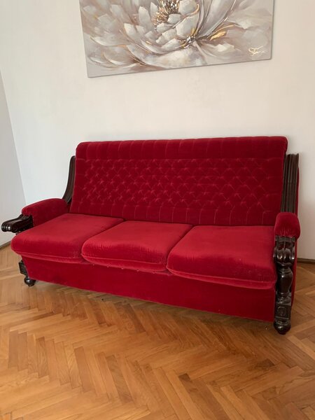 Vanzare biblioteca, canapea cu fotolii, comoda TV