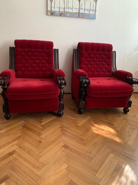 Vanzare biblioteca, canapea cu fotolii, comoda TV